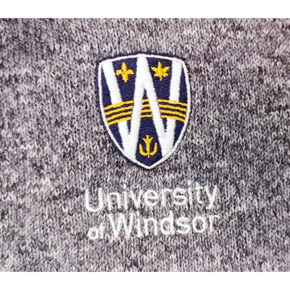 University Of Windsor 1/4 Zip Up Mock Neck Pullove - Picture 2 of 7